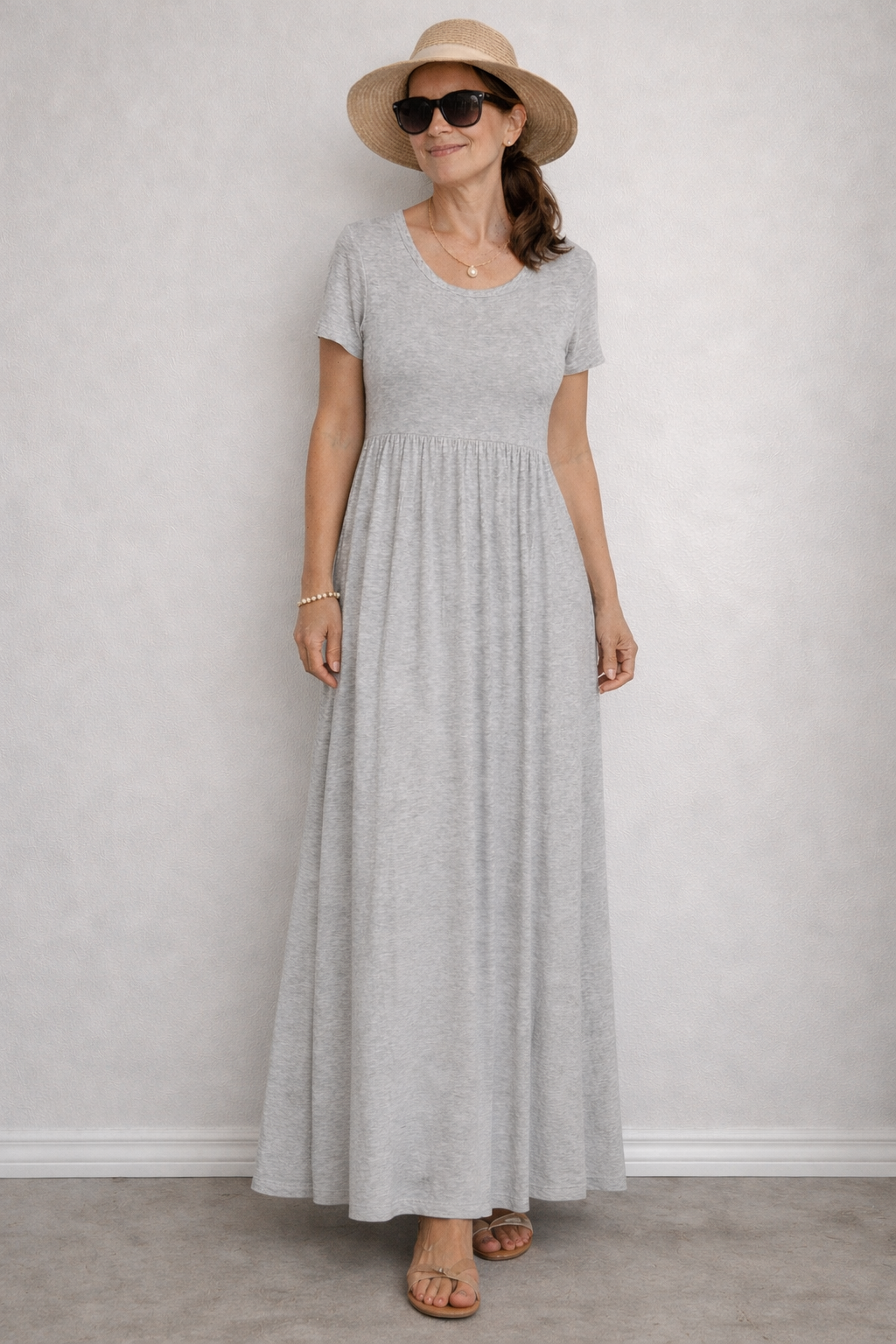 Short Sleeve Maxi Dress